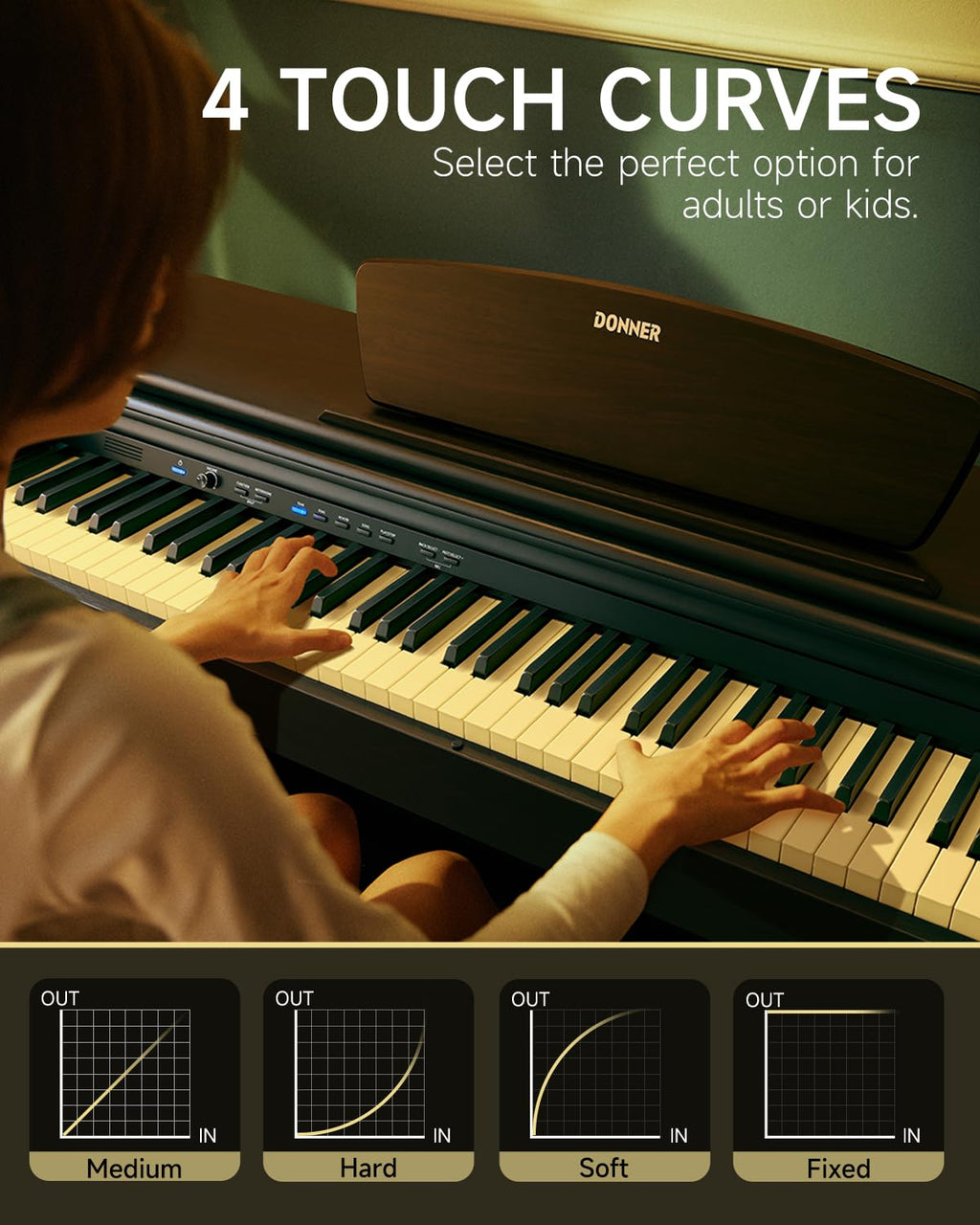 88 Key Fully Weighted Hammer Action Digital Piano D909418