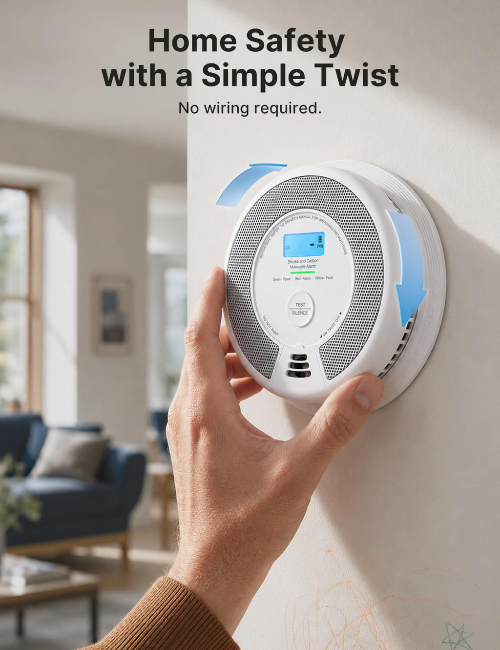 Smoke and Carbon Monoxide Detector Combo 3-Pack T1308