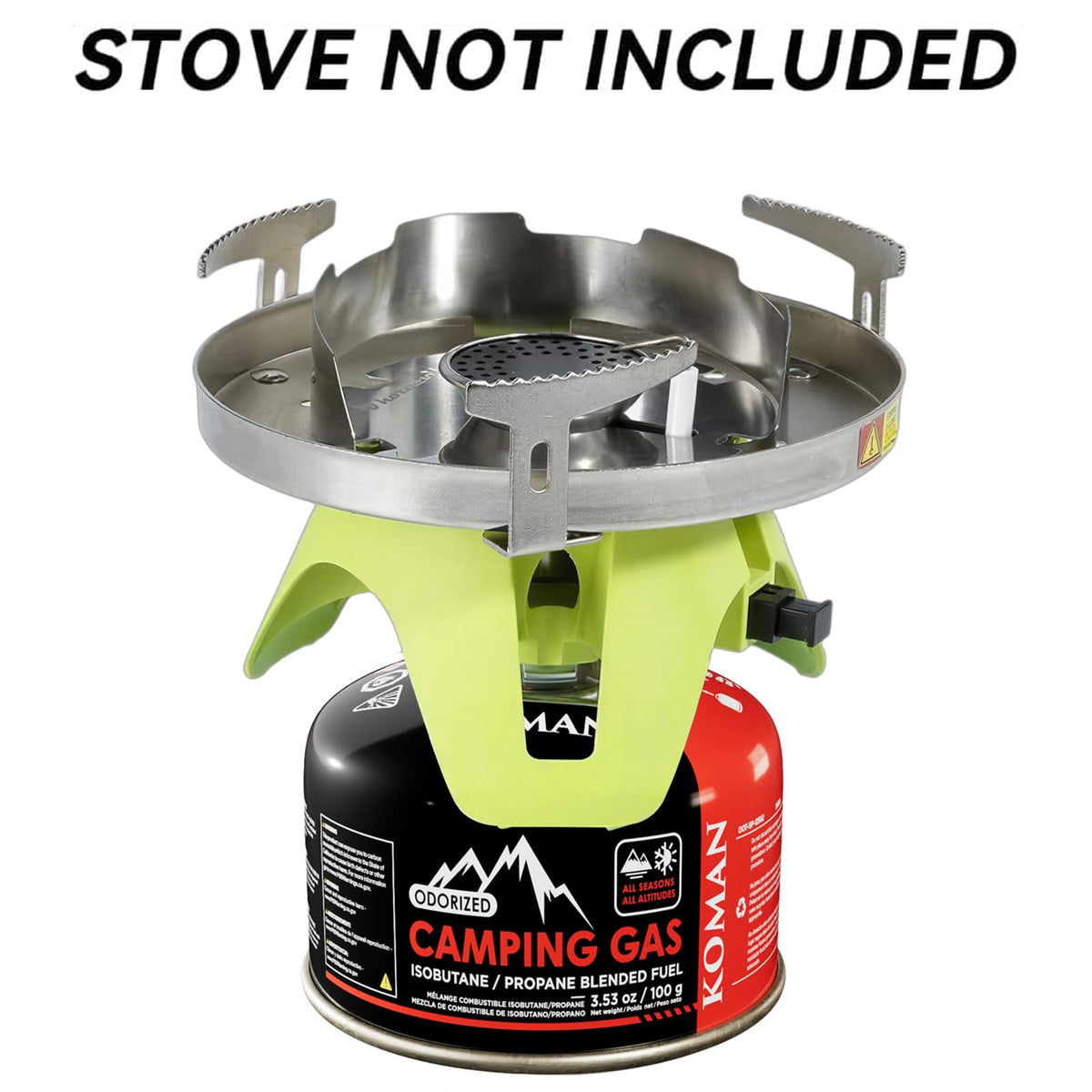 Isobutane Butane Propane Blend Camping Fuel Canister 4 Pack O371851