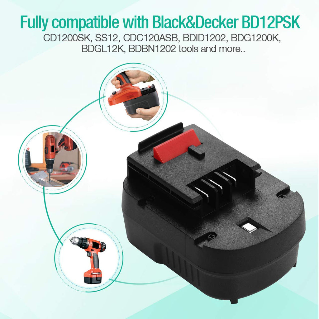 12V 3700mAh NI-MH Replacement Battery N672