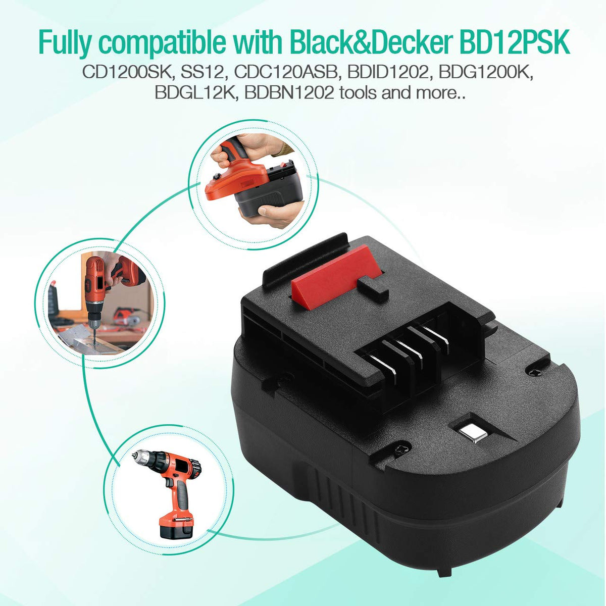 12V 3700mAh NI-MH Replacement Battery N672