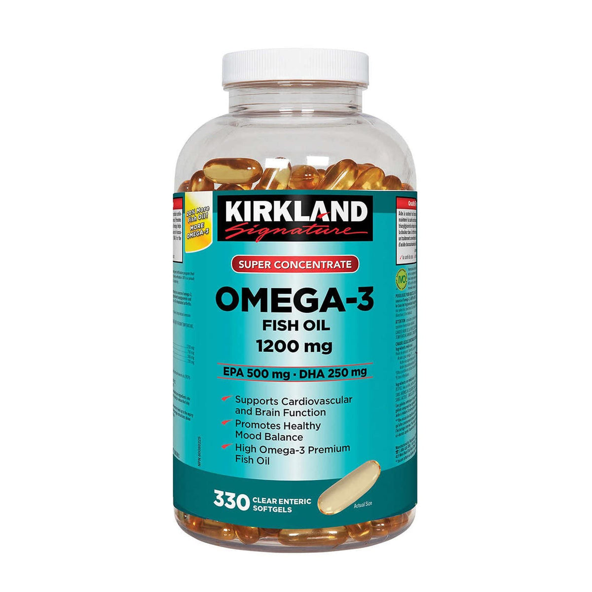 Omega-3 Fish Oil 1000mg 300 Softgels D581444