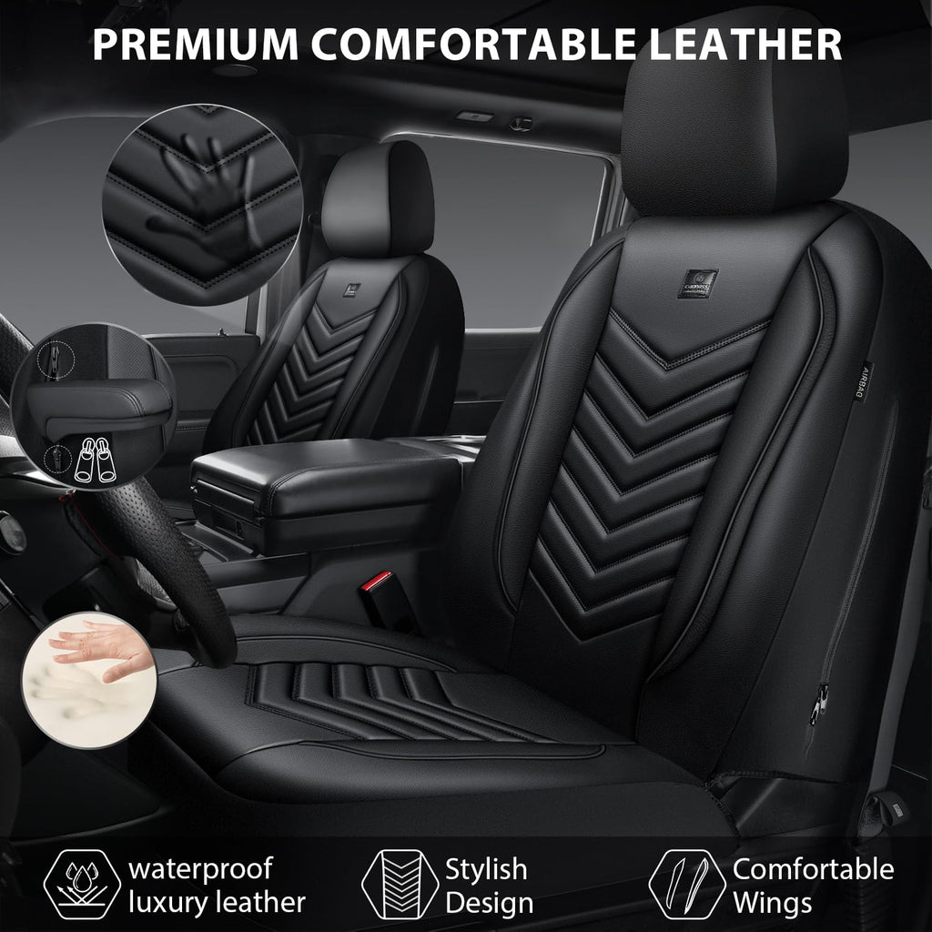 3D Foam Faux Leather Seat Covers Full Set D709419