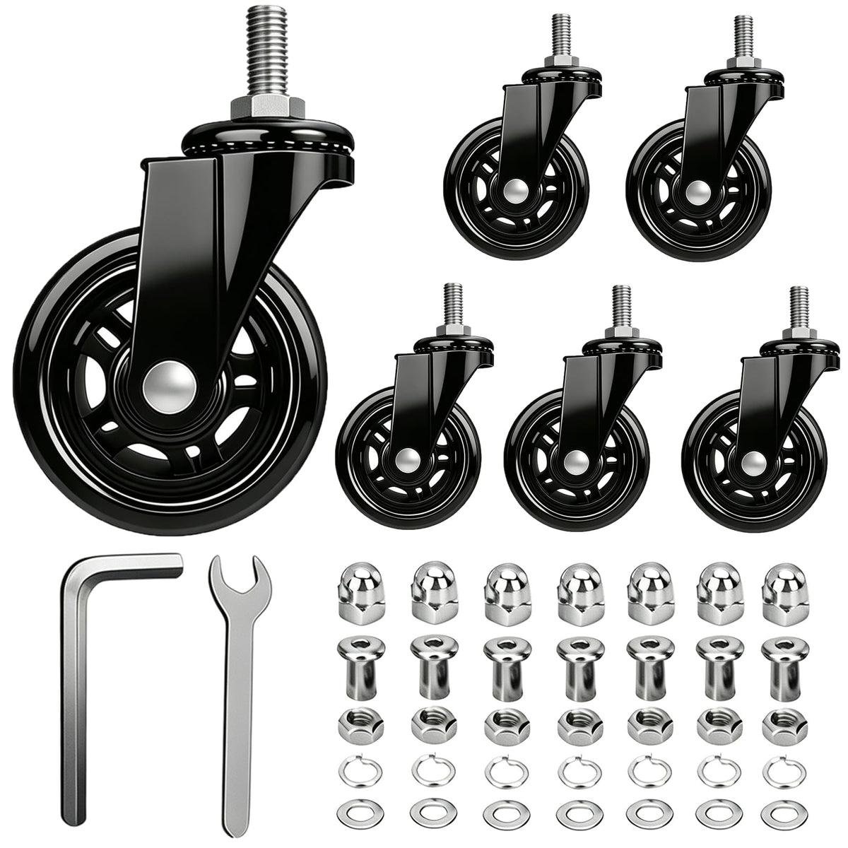 Creeper Wheels Replacement Set of 6 K2433