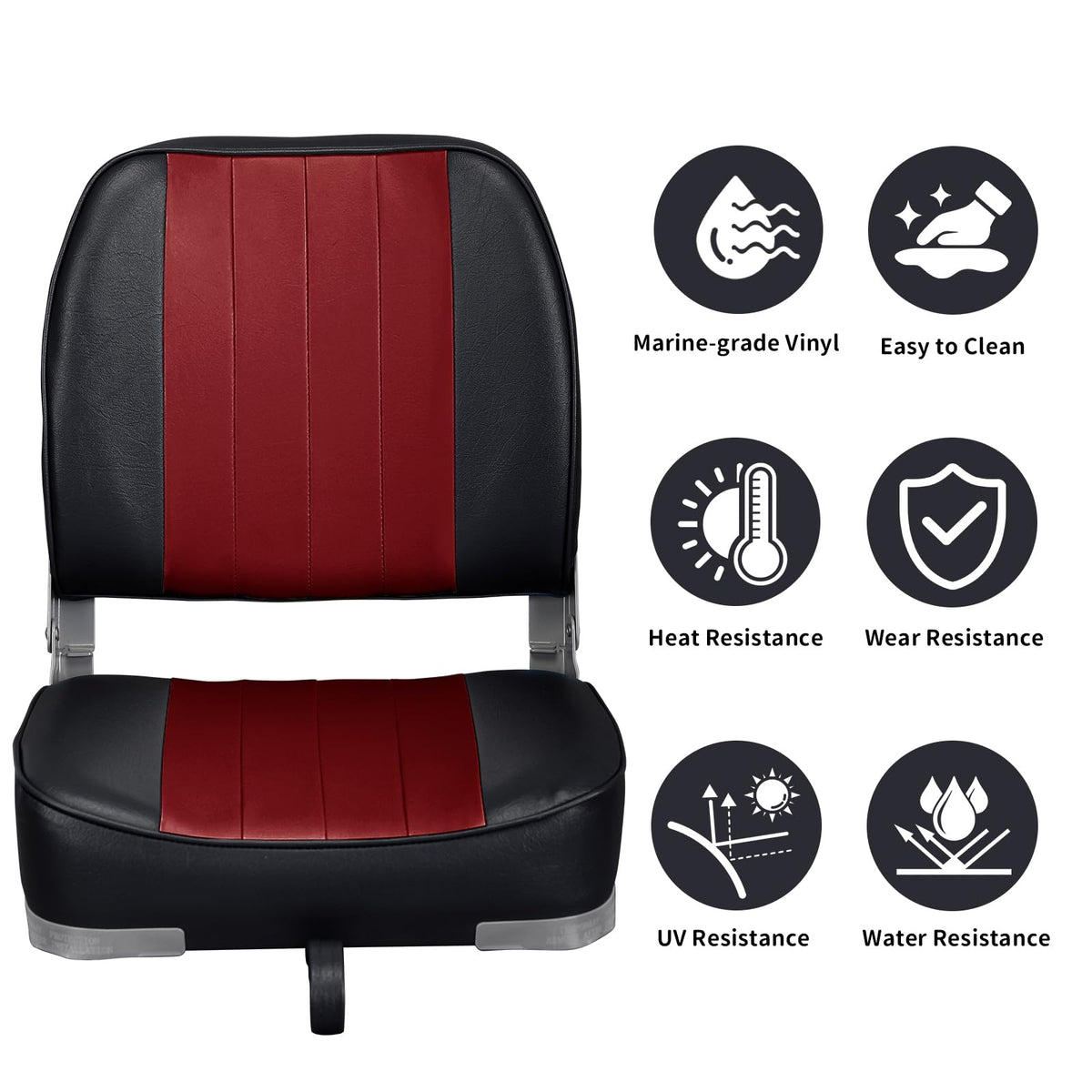 Low Back Folding Boat Seats 2 Pack W86708