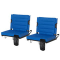 2 Pack Blue Stadium Seats for Bleachers with Back Support B513270