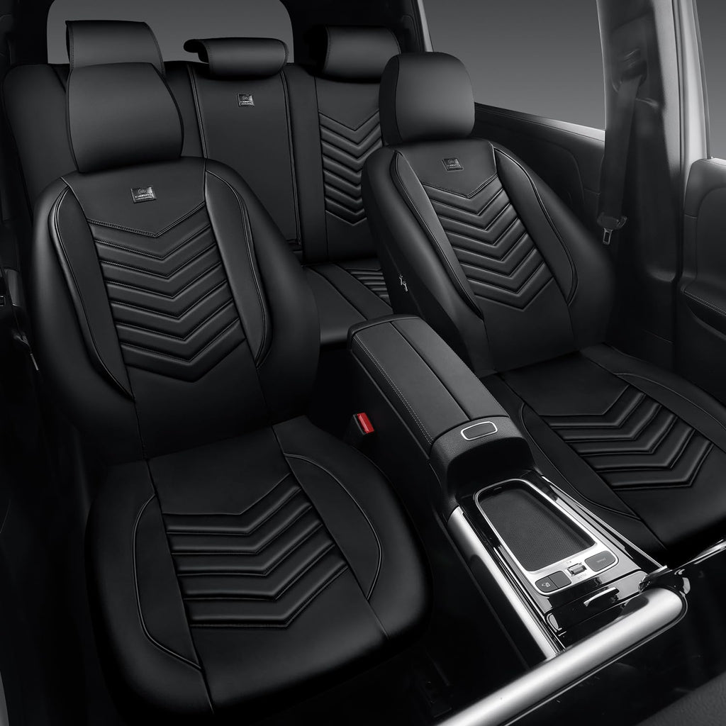 3D Foam Faux Leather Seat Covers Full Set D709419