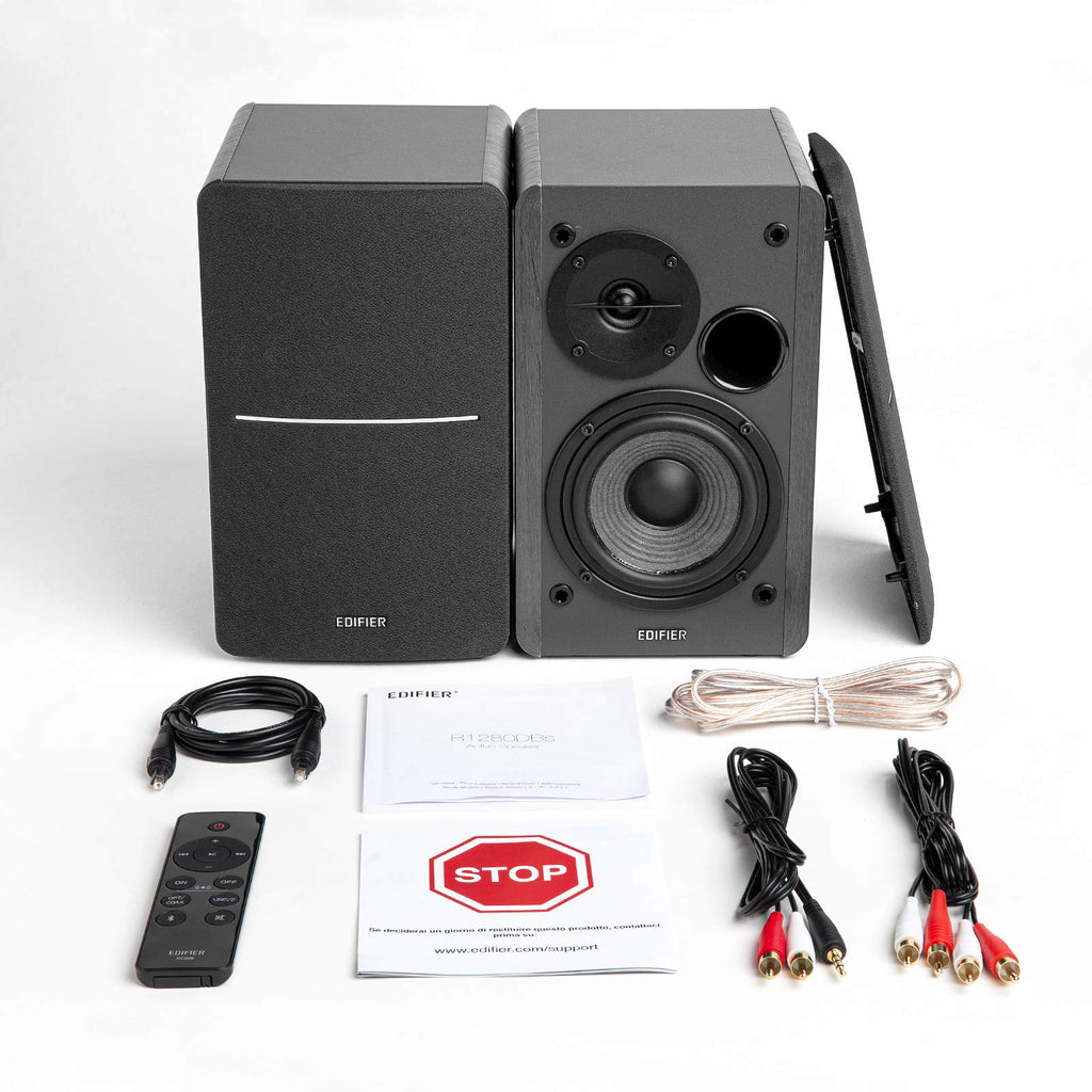 Active Bluetooth Bookshelf Speakers Black L55366
