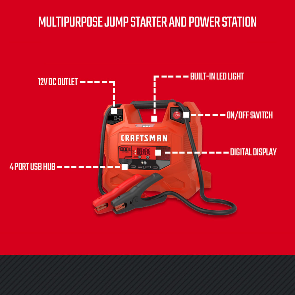 Car Battery Jump Starter and Portable Power Station A786704