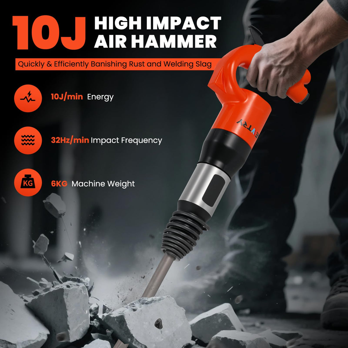 Air Chisel Hammer Pneumatic Shovel with Chisel Bit H280351