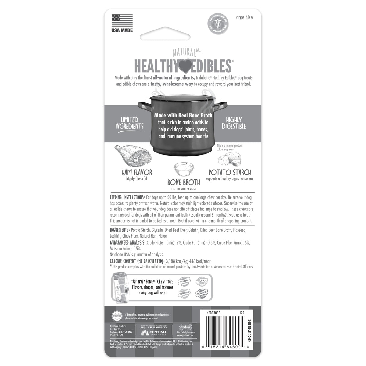 Large Ham Flavor Dog Treats T396947