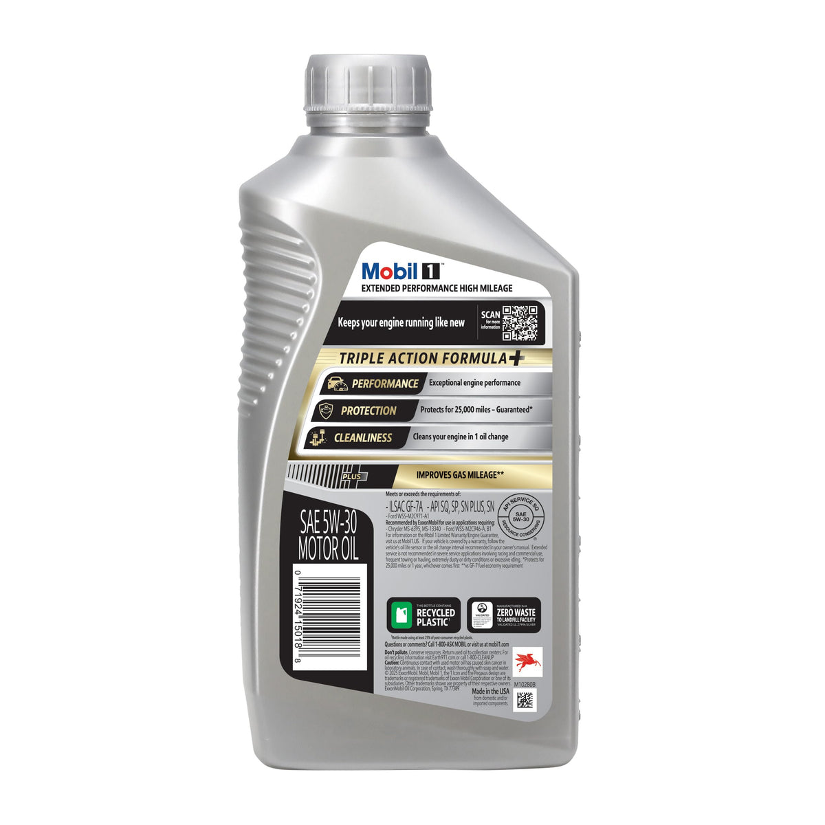 5W-30 Full Synthetic High Mileage Oil 6 Pack W2147