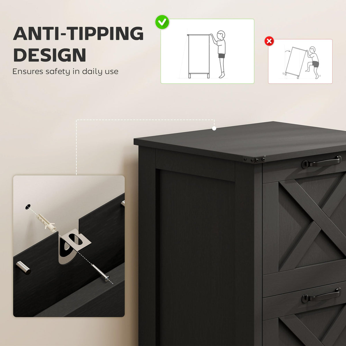 2 Drawer Vertical File Cabinet V299776
