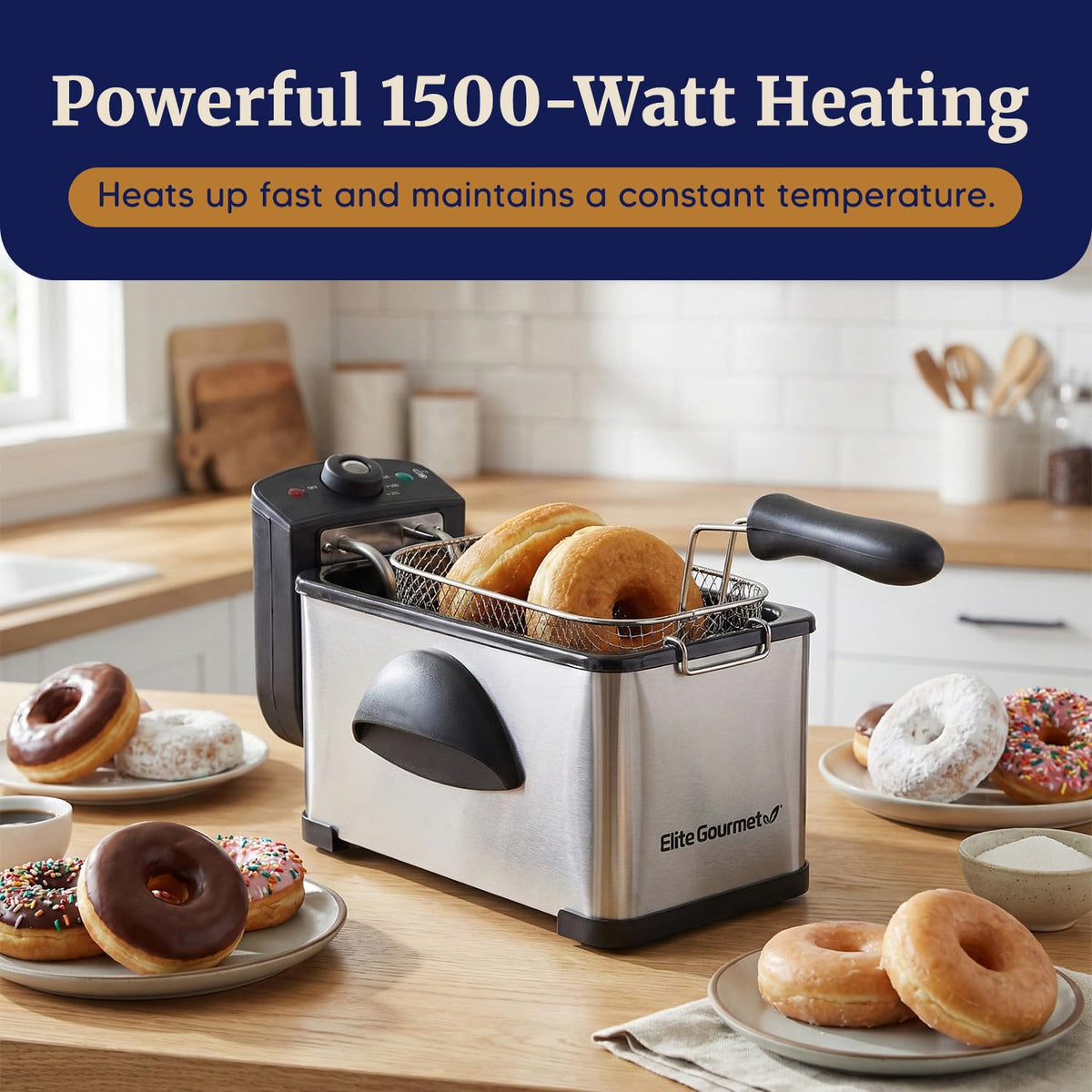 2Qt Immersion Deep Fryer with Removable Basket E7210