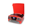 Red 3 Speed Turntable CD Player P380