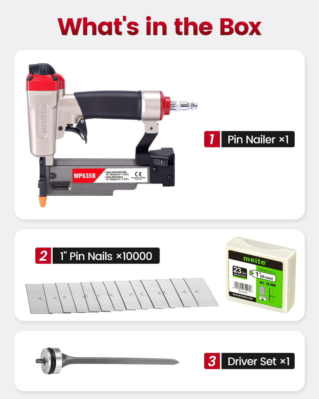 23 Gauge Pneumatic Pin Nailer K182