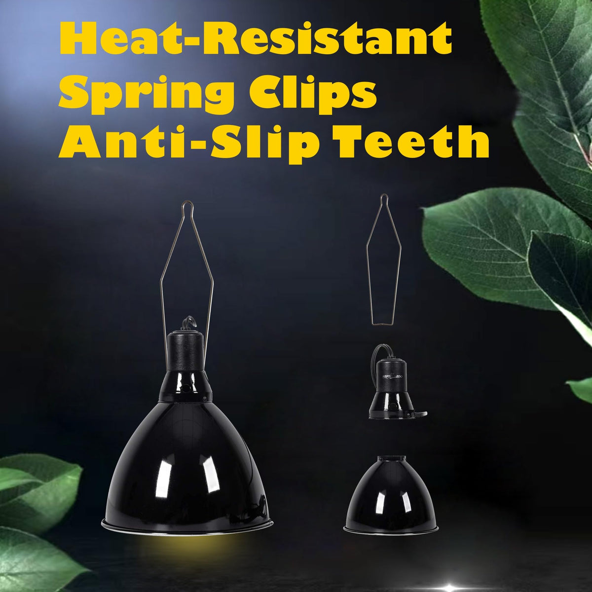 Reptile Heat Lamp Clips & Hangers Kit Stainless Steel I4223