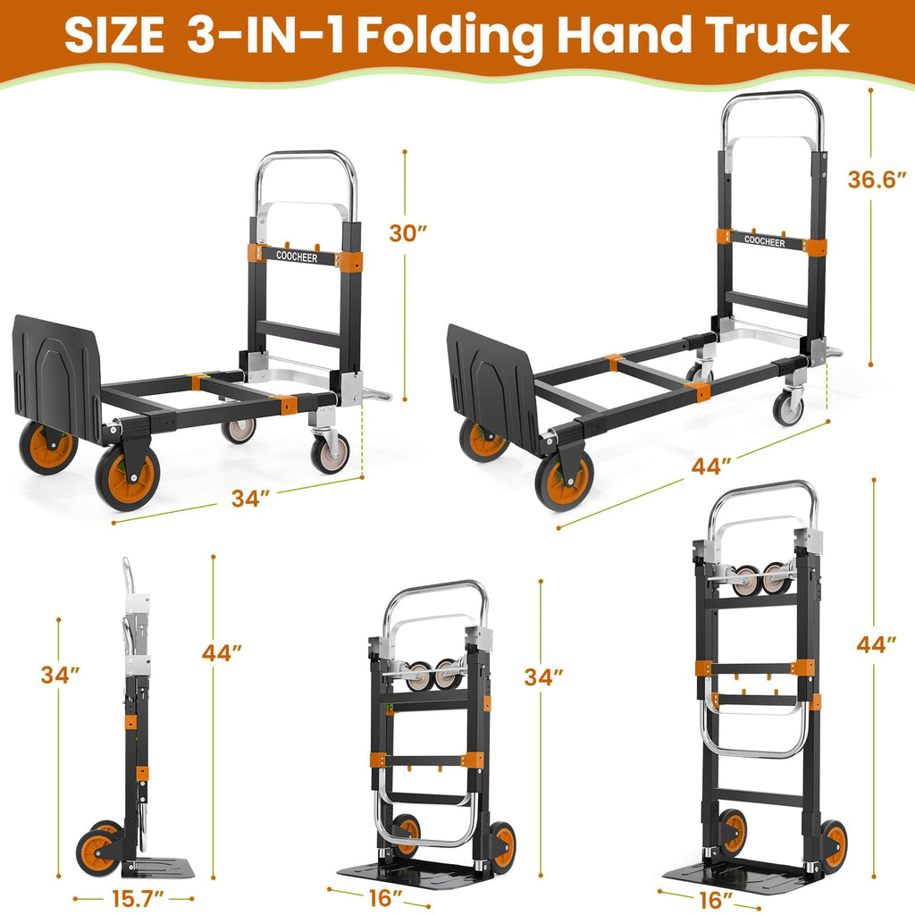 Folding Hand Truck Orange F76534