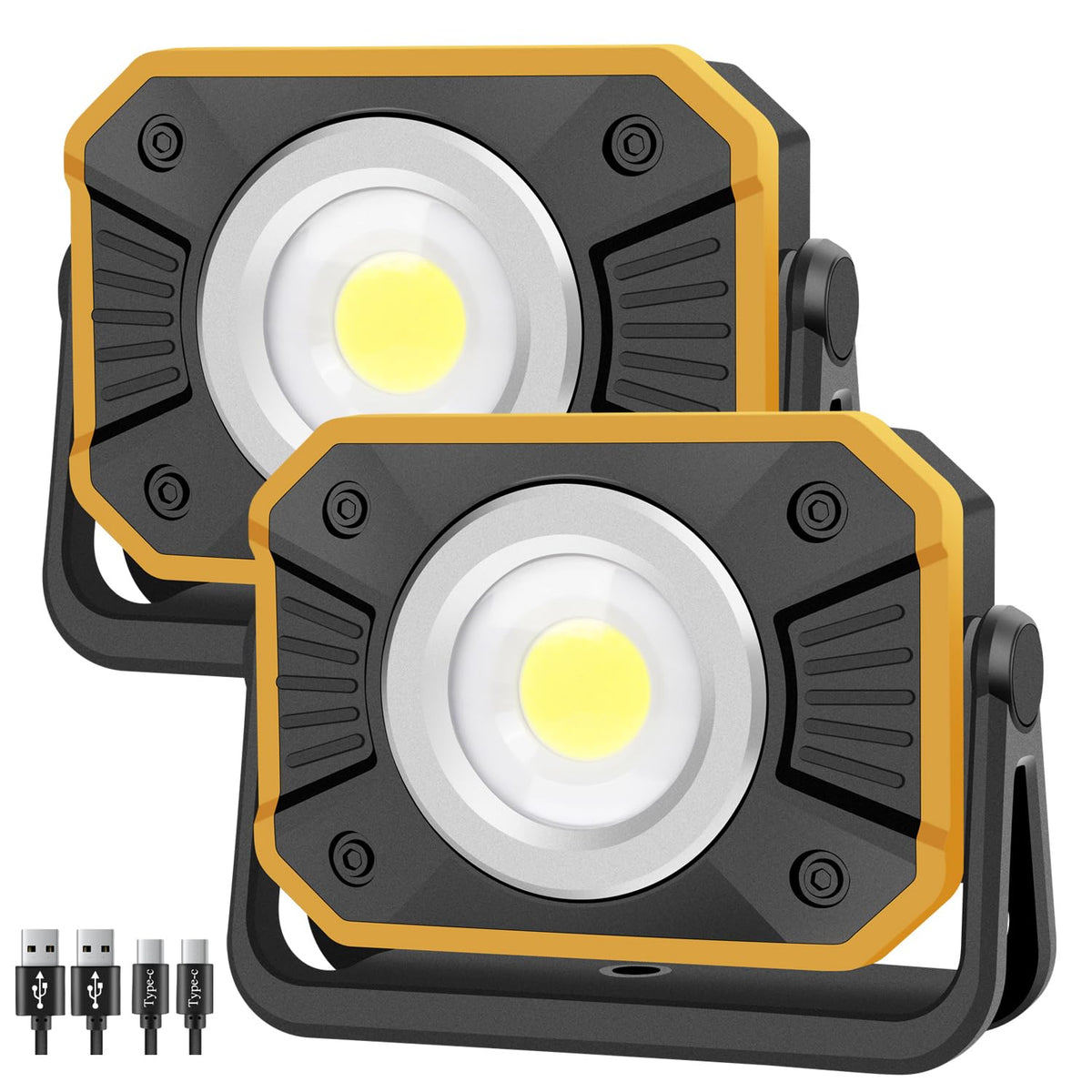 LED Work Light with Magnetic Base, 2 Pack D48289