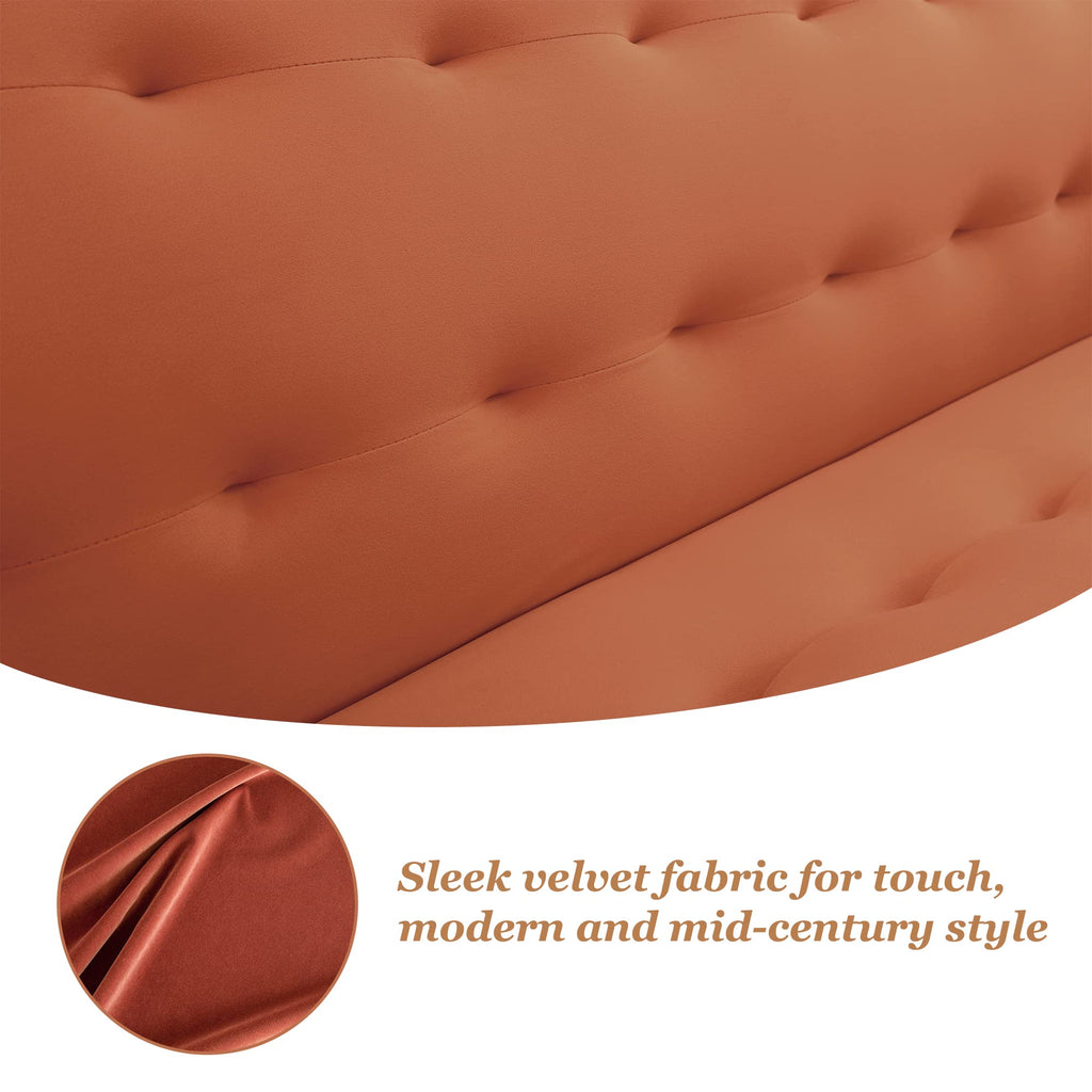 Orange Twin Size Convertible Sofa Bed L708847