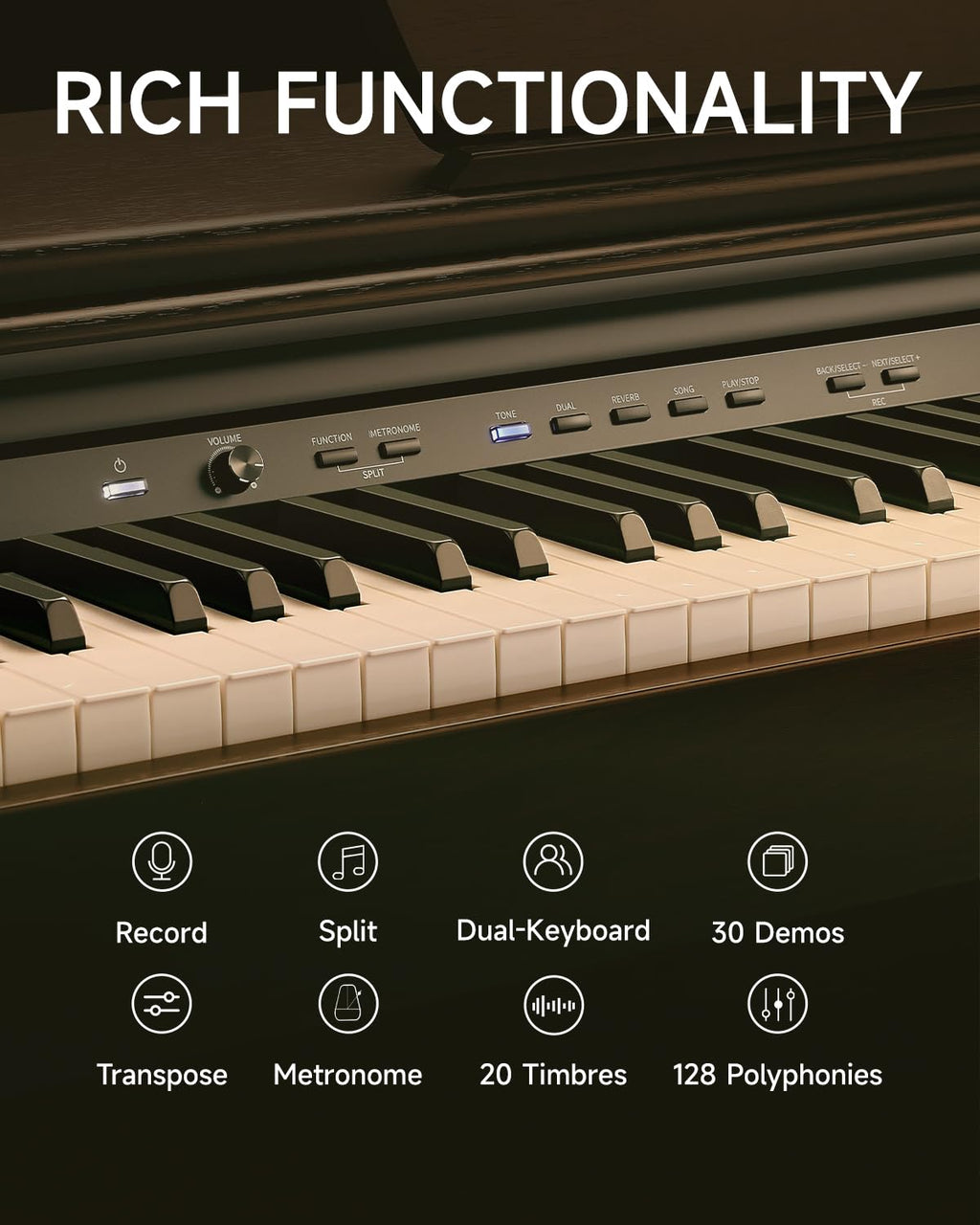 88 Key Fully Weighted Hammer Action Digital Piano D909418