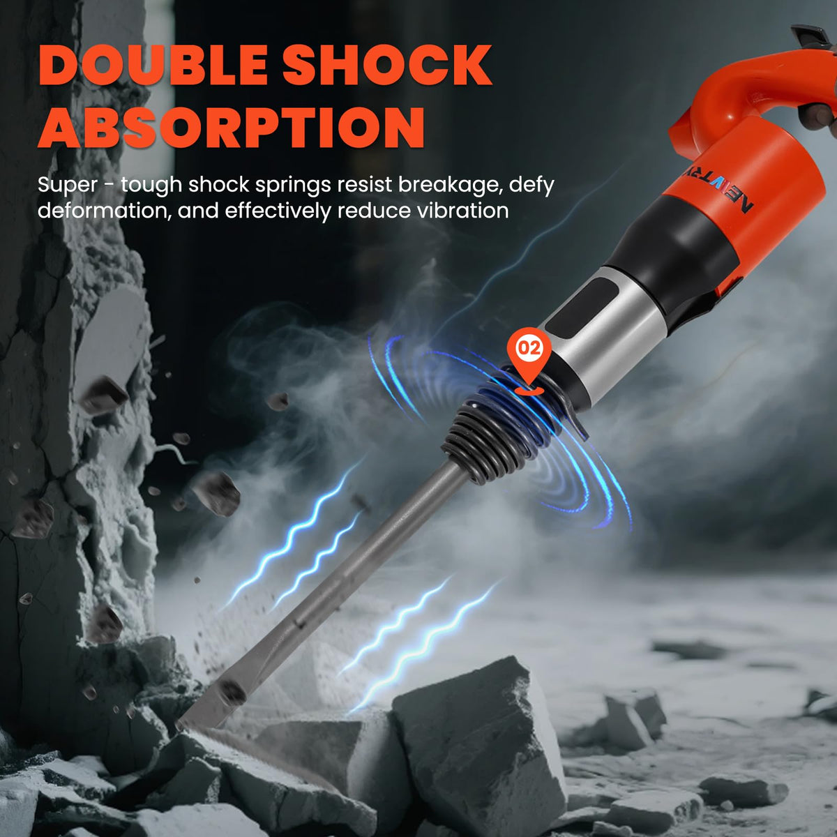 Air Chisel Hammer Pneumatic Shovel with Chisel Bit H280351