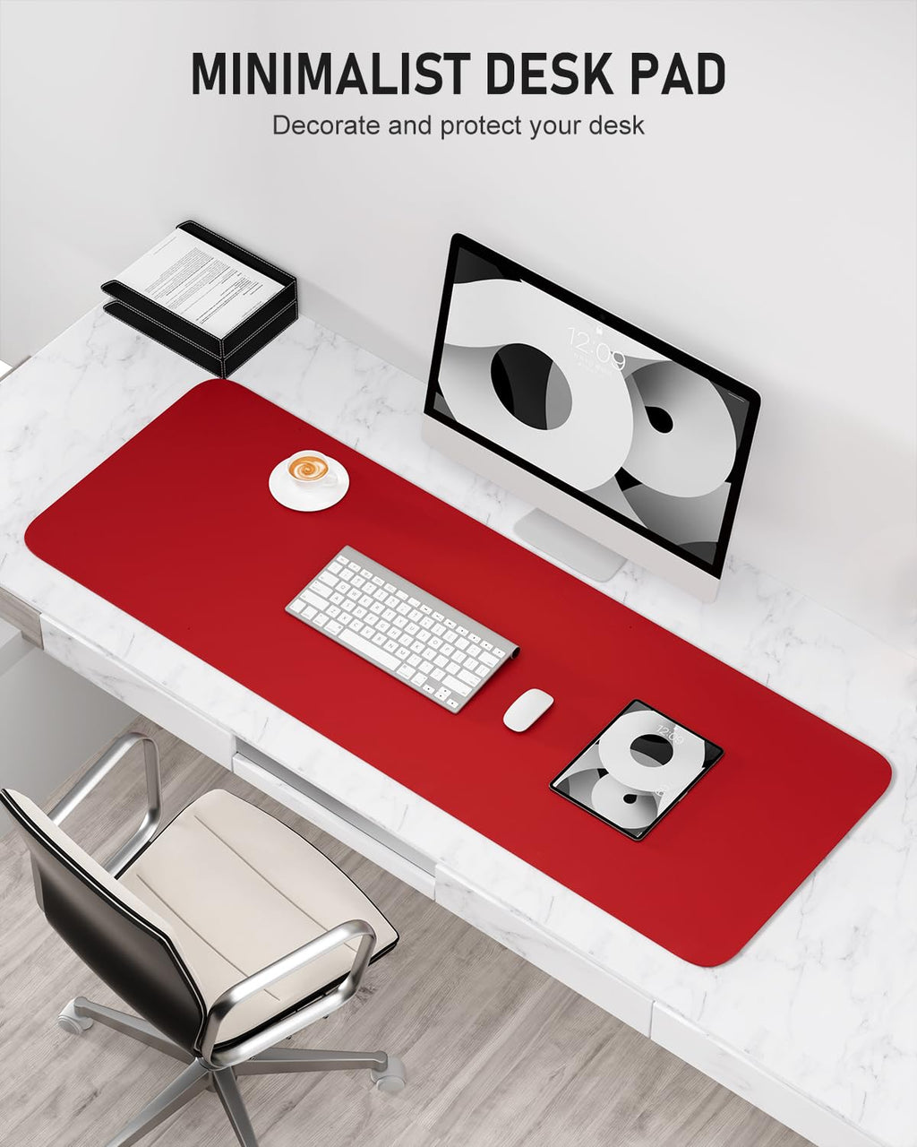 Bright Red Desk Pad I18477