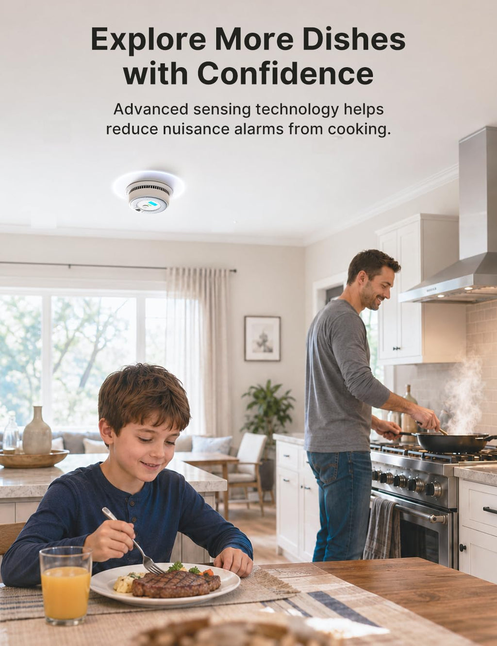 Smoke and Carbon Monoxide Detector Combo 3-Pack T1308