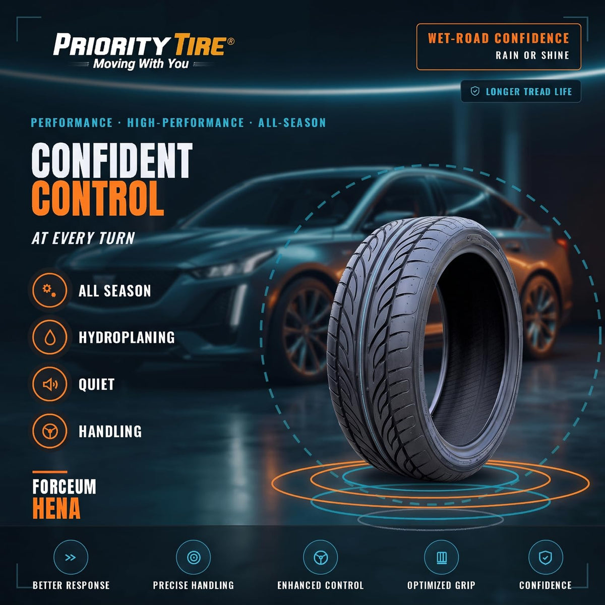 4 x 235/45ZR17 97W XL All Season Passenger Tires Z30985
