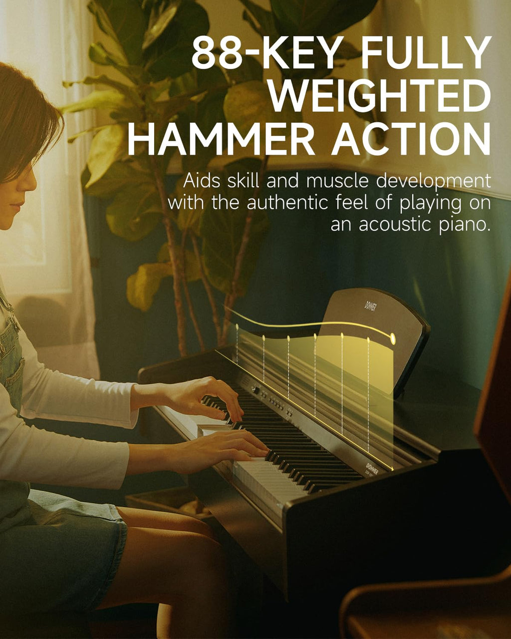 88 Key Fully Weighted Hammer Action Digital Piano D909418
