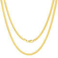 10k Yellow Gold Cuban Link Chain Necklace Y334