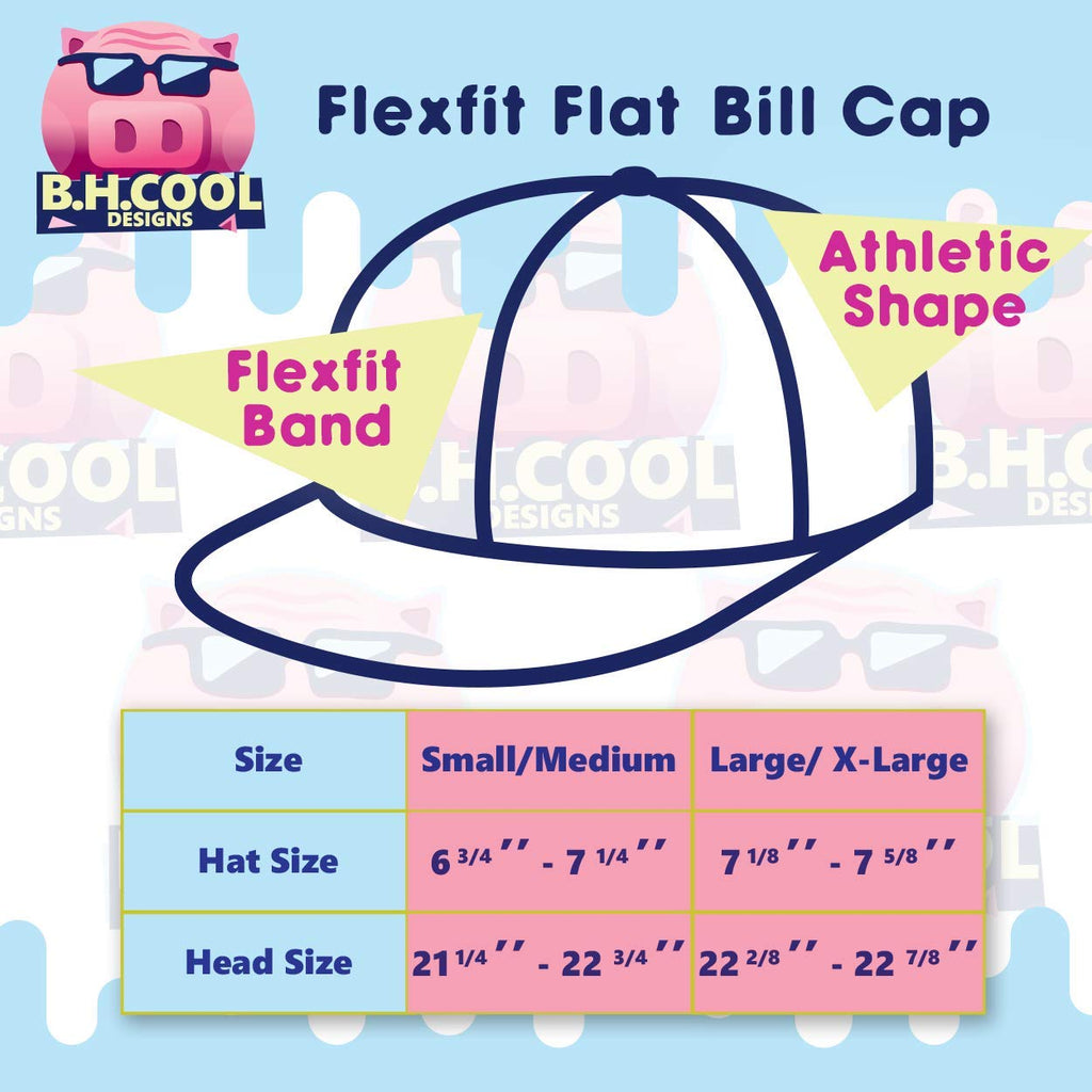 Flat Bill Fitted Hat Y7226