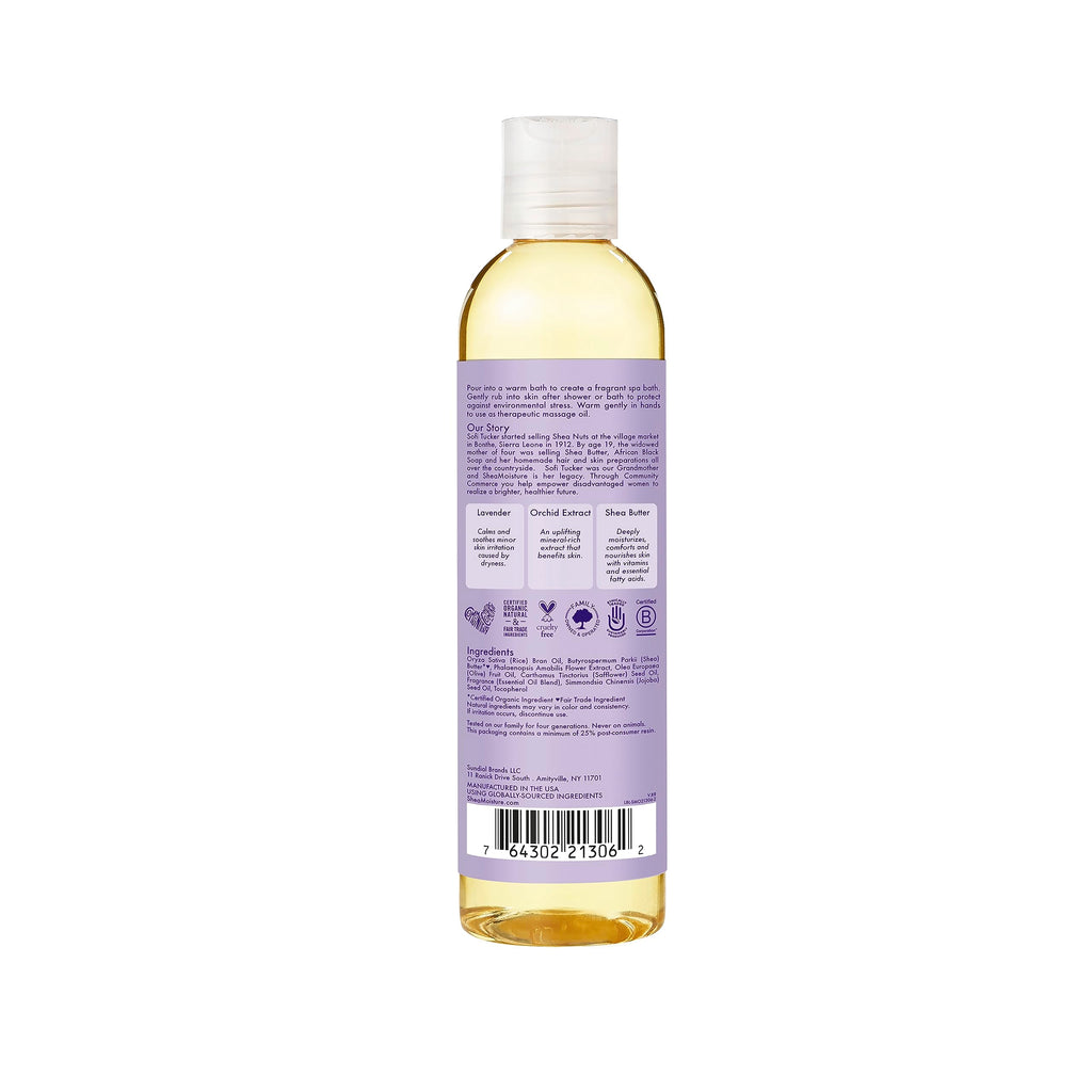 Lavender Wild Orchid Calming Bath Body Massage Oil 8 oz V428