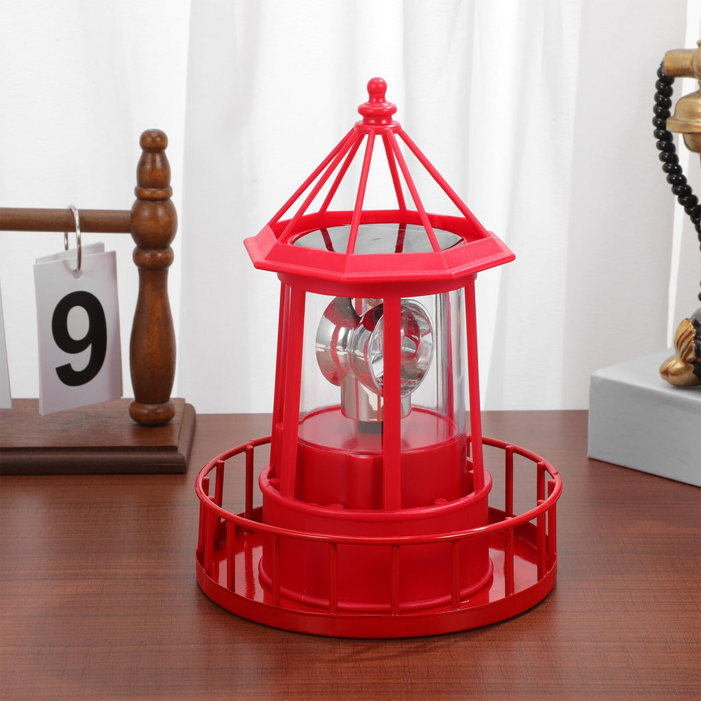 Solar Powered Rotating Lighthouse G86363