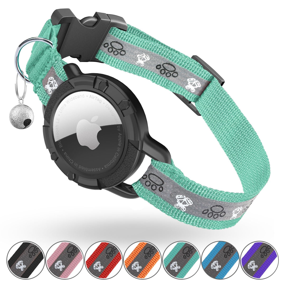 Reflective AirTag Cat Collar F248314