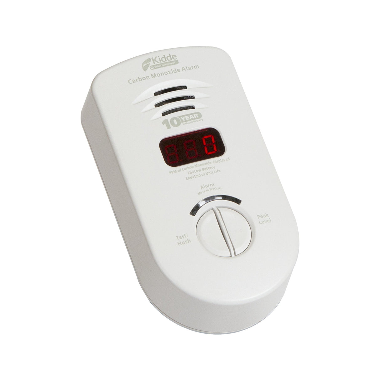 Carbon Monoxide Detector, Plug In Wall with 10-Year Battery Backup, Digital LED Display J111