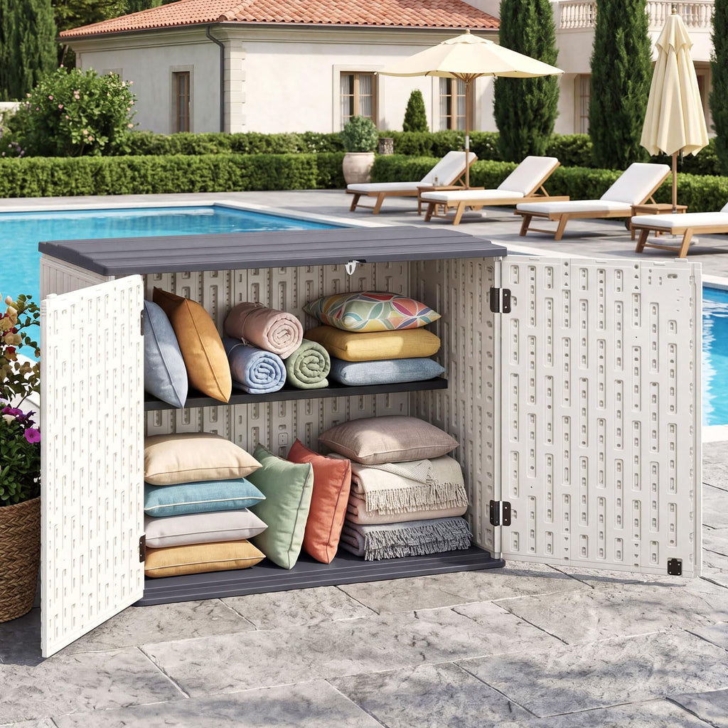 20 Cu.Ft Outdoor Storage Cabinet with Adjustable Shelf S104000