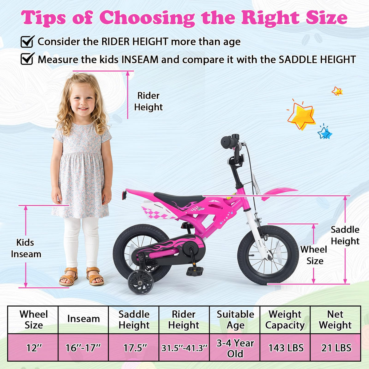 Kids Bike 3-4 Years Old O68142