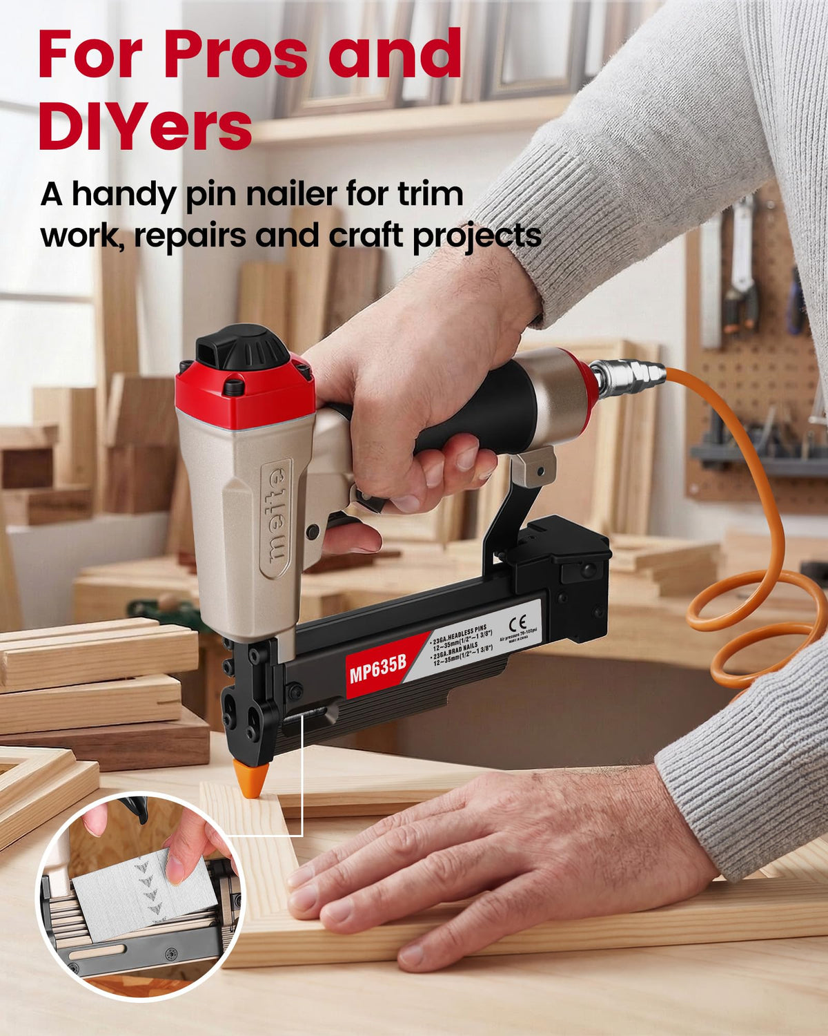 23 Gauge Pneumatic Pin Nailer K182