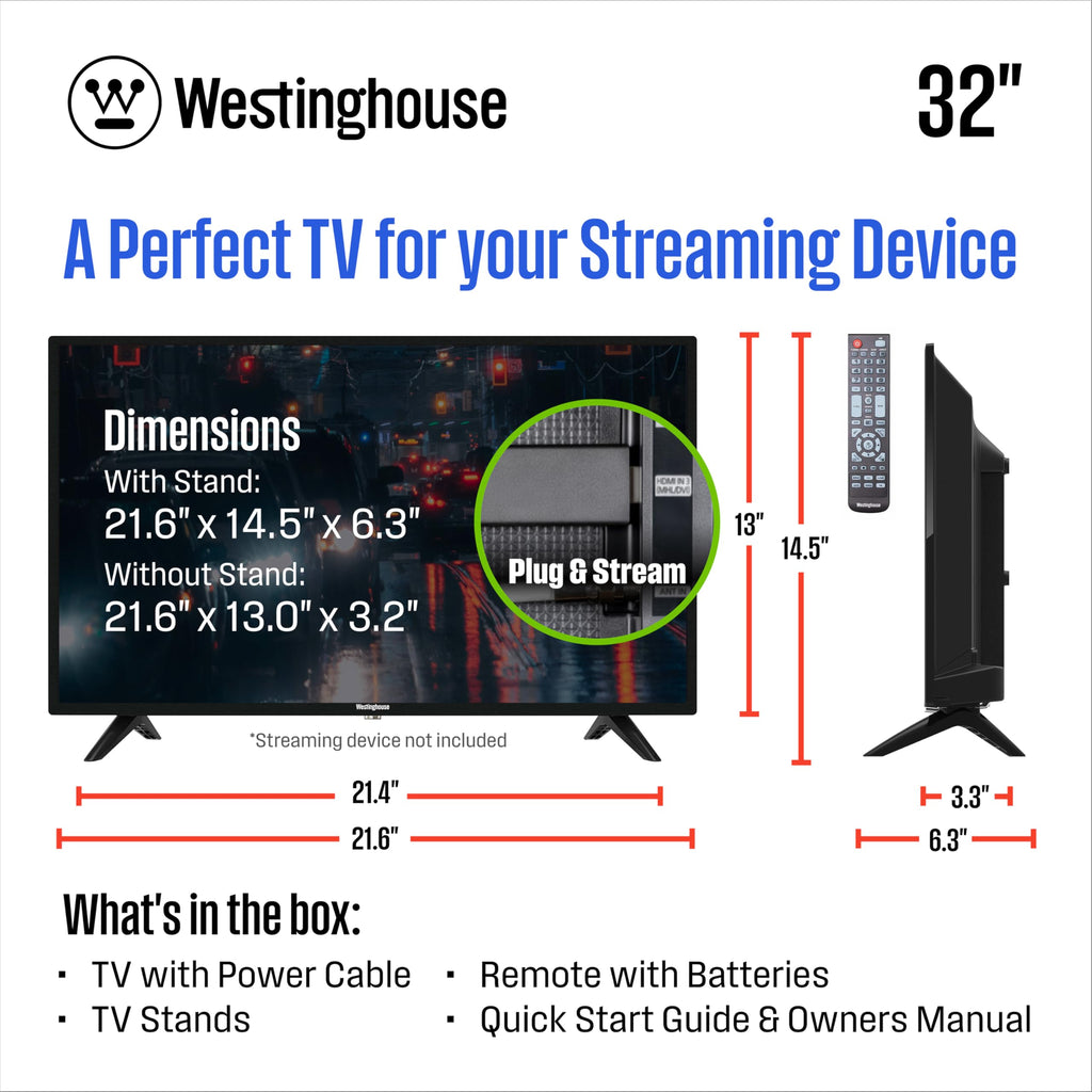32 Inch HD LED Flat Screen Television A98011