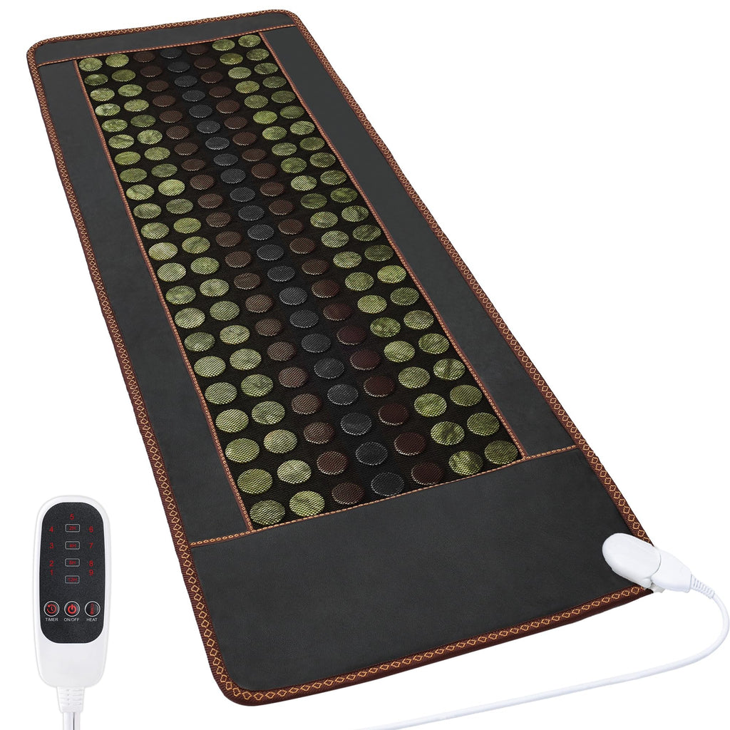 Far Infrared Jade and Tourmaline Electric Heating Pad 72" X 24" S7661