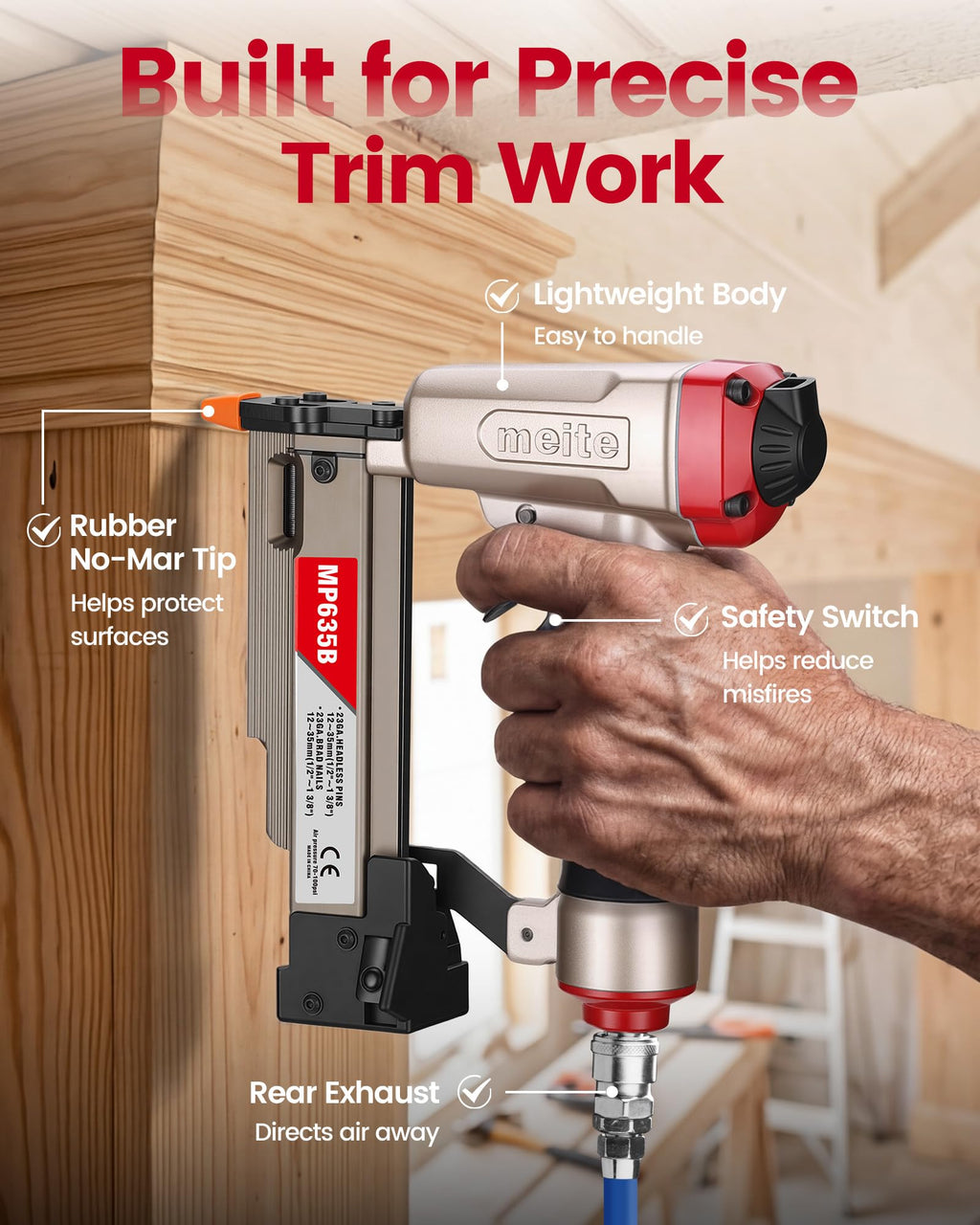 23 Gauge Pneumatic Pin Nailer K182