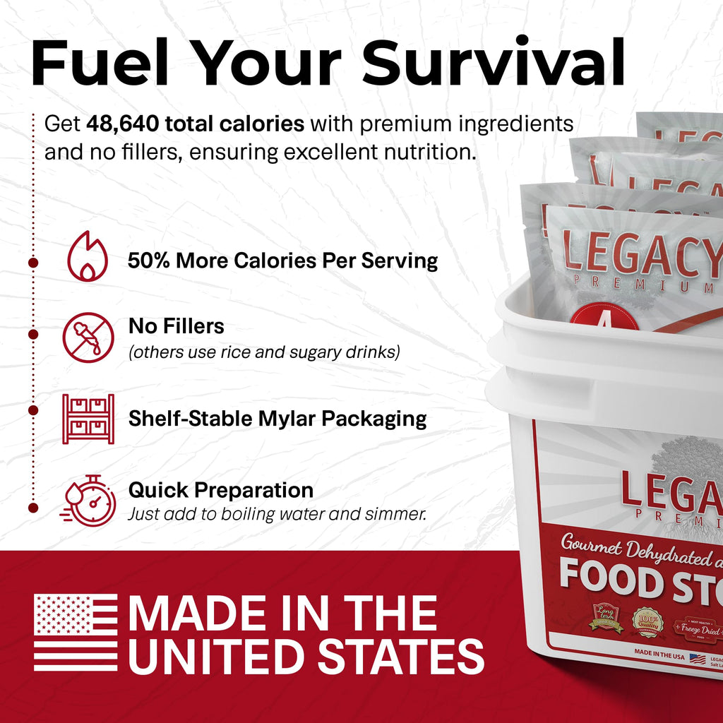 120 Serving Freeze Dried Emergency Food Supply Bucket Q8302