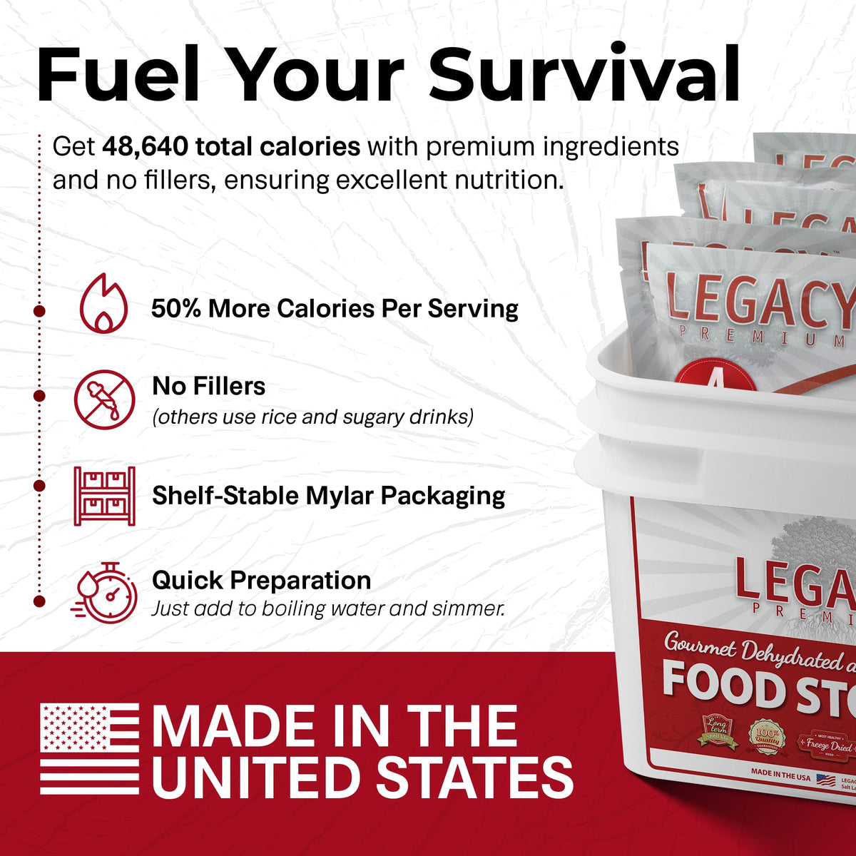 120 Serving Freeze Dried Emergency Food Supply Bucket Q8302