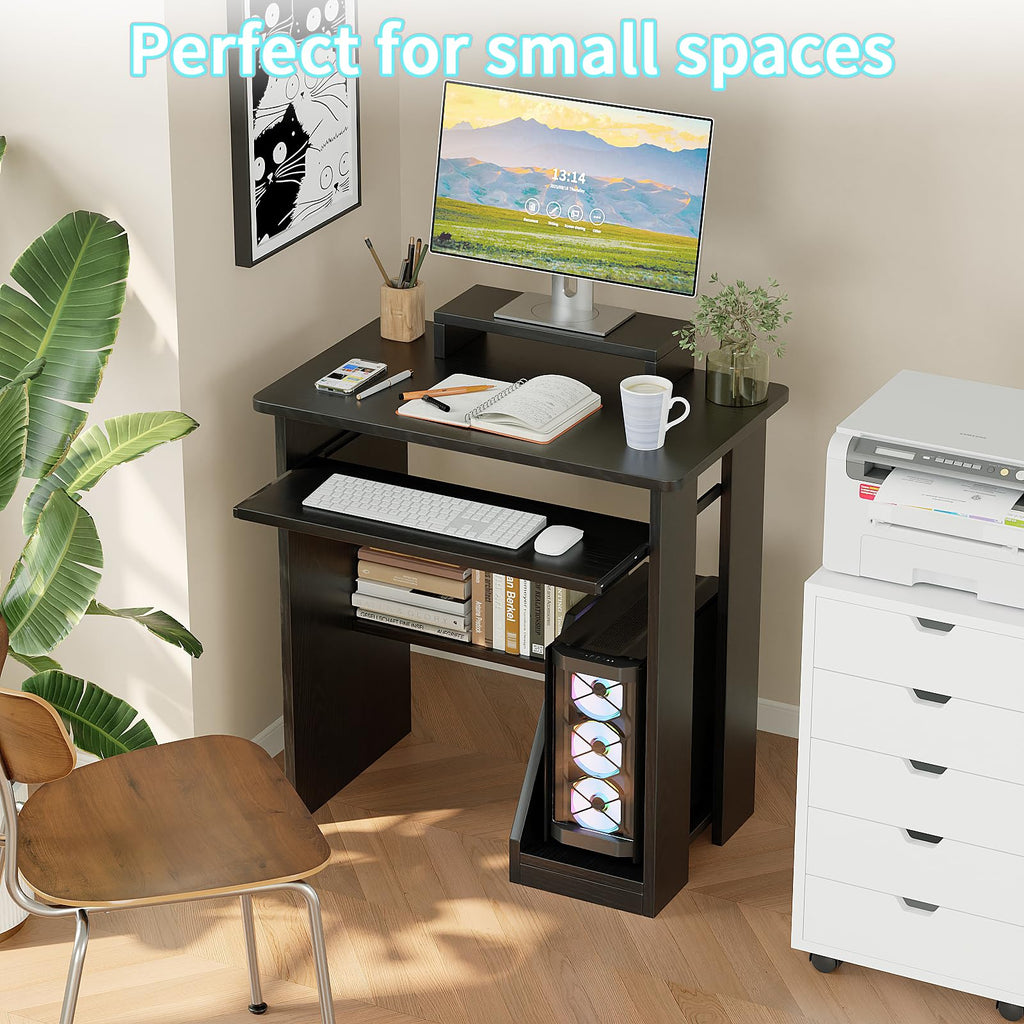 30 Inch Computer Desk with Keyboard Tray X6953