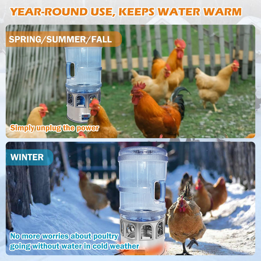 5 Gallon Heated Poultry Waterer I92122
