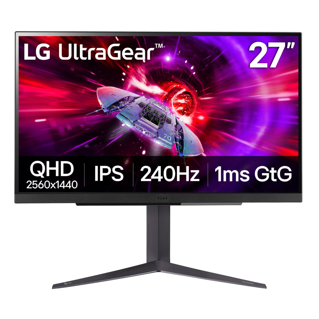 27-inch QHD IPS Gaming Monitor, 240Hz, 1ms, DisplayHDR 400, Black Q212430