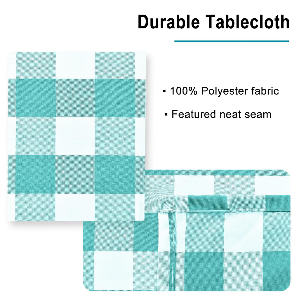 Square Checkered Tablecloth 30 x 30 Inch K931