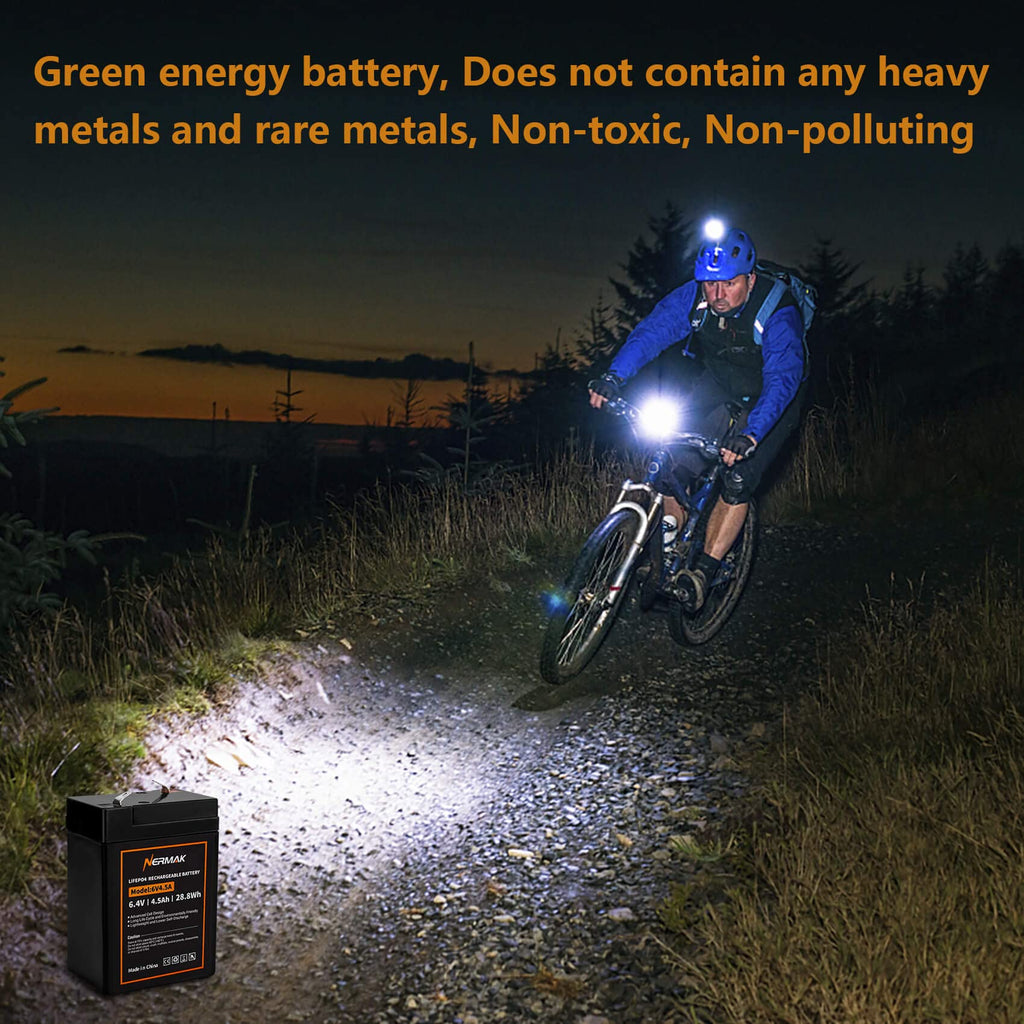 6V 4.5Ah LiFePO4 Battery 2 Pack W8219