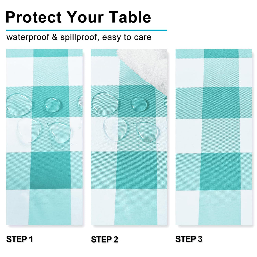 Square Checkered Tablecloth 30 x 30 Inch K931